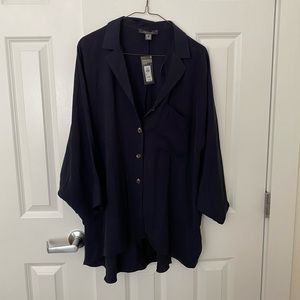 Primark oversized button down blouse